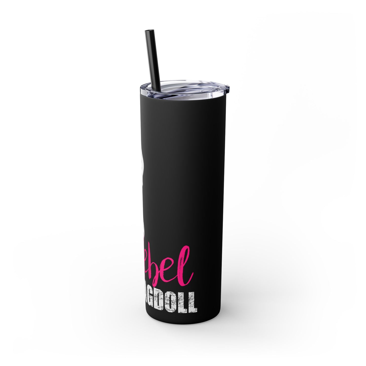 Rebel Ragdoll ICON Skinny Tumbler with Straw, 20oz