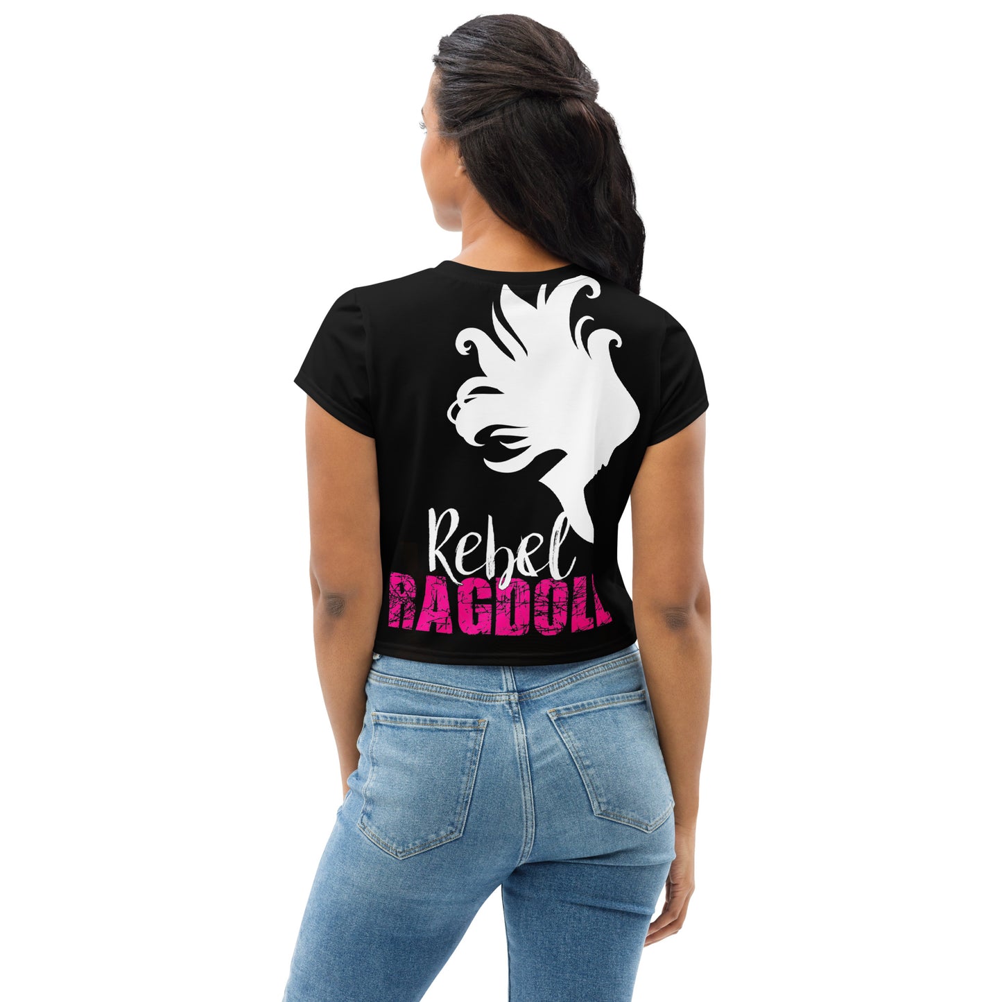 Rebel Ragdoll ICON Print Crop Tee (w/ Back Print)