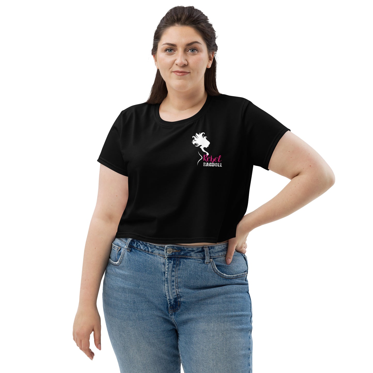 Rebel Ragdoll ICON Print Crop Tee (w/ Back Print)
