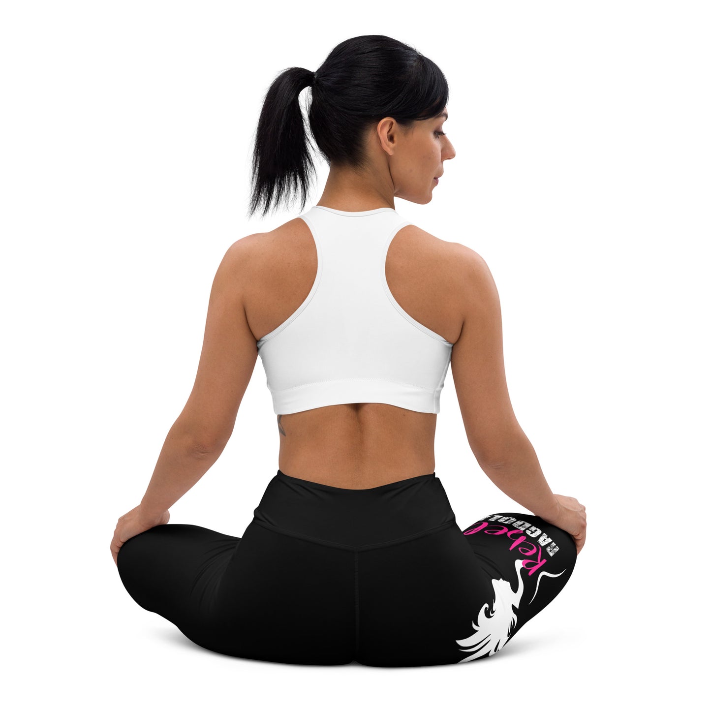Rebel Ragdoll ICON Yoga Leggings (Pink & White)