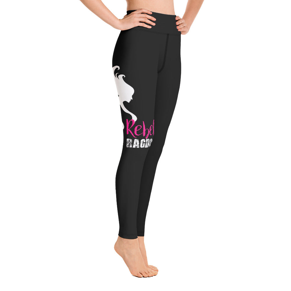 Rebel Ragdoll ICON Yoga Leggings (Pink & White)