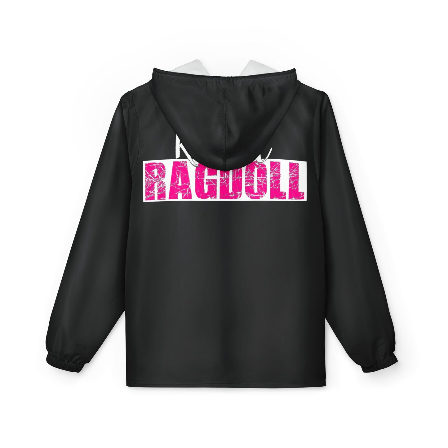 Rebel Ragdoll LOGO Windbreaker Jacket (Pink & White)