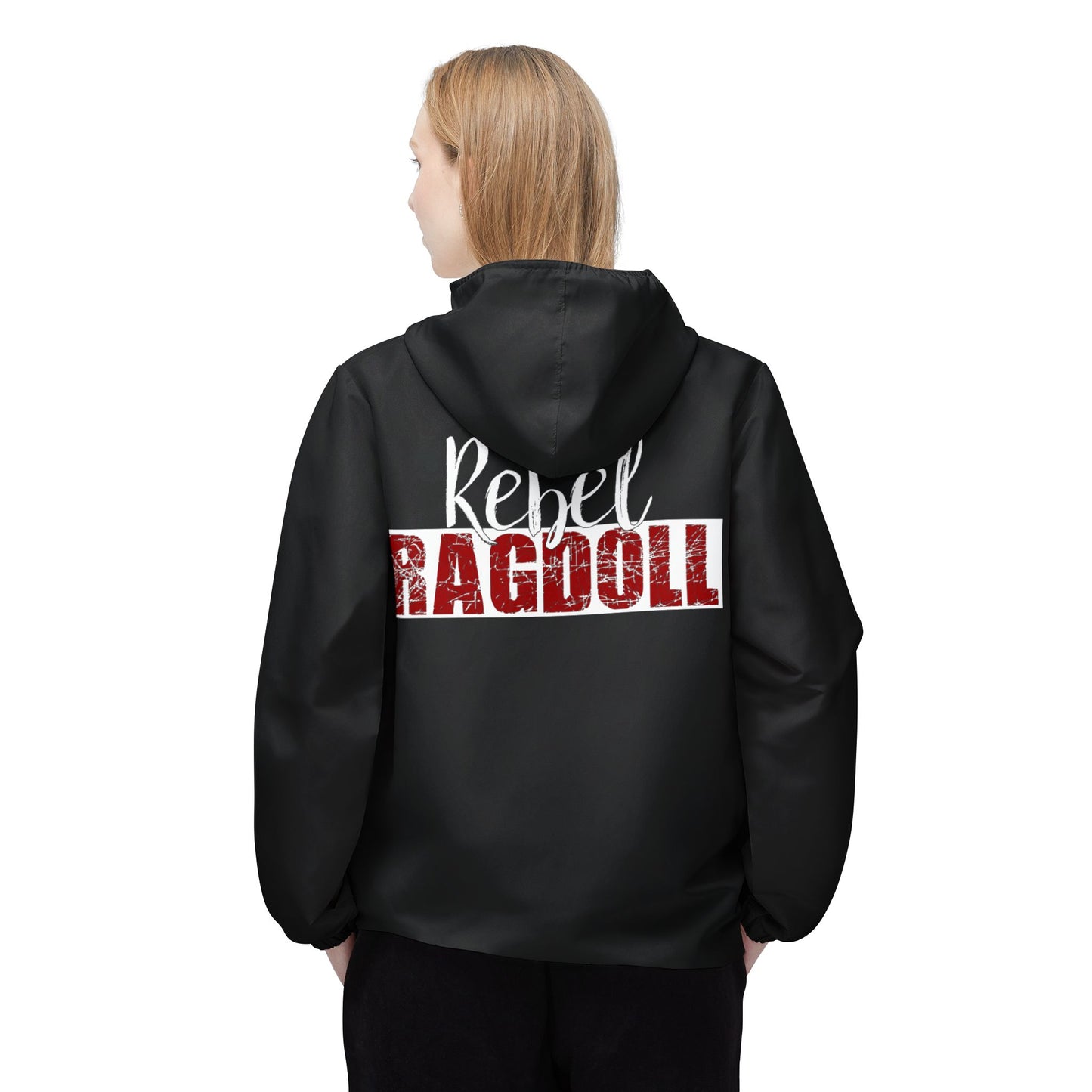 Rebel Ragdoll LOGO Windbreaker Jacket (Red & White)