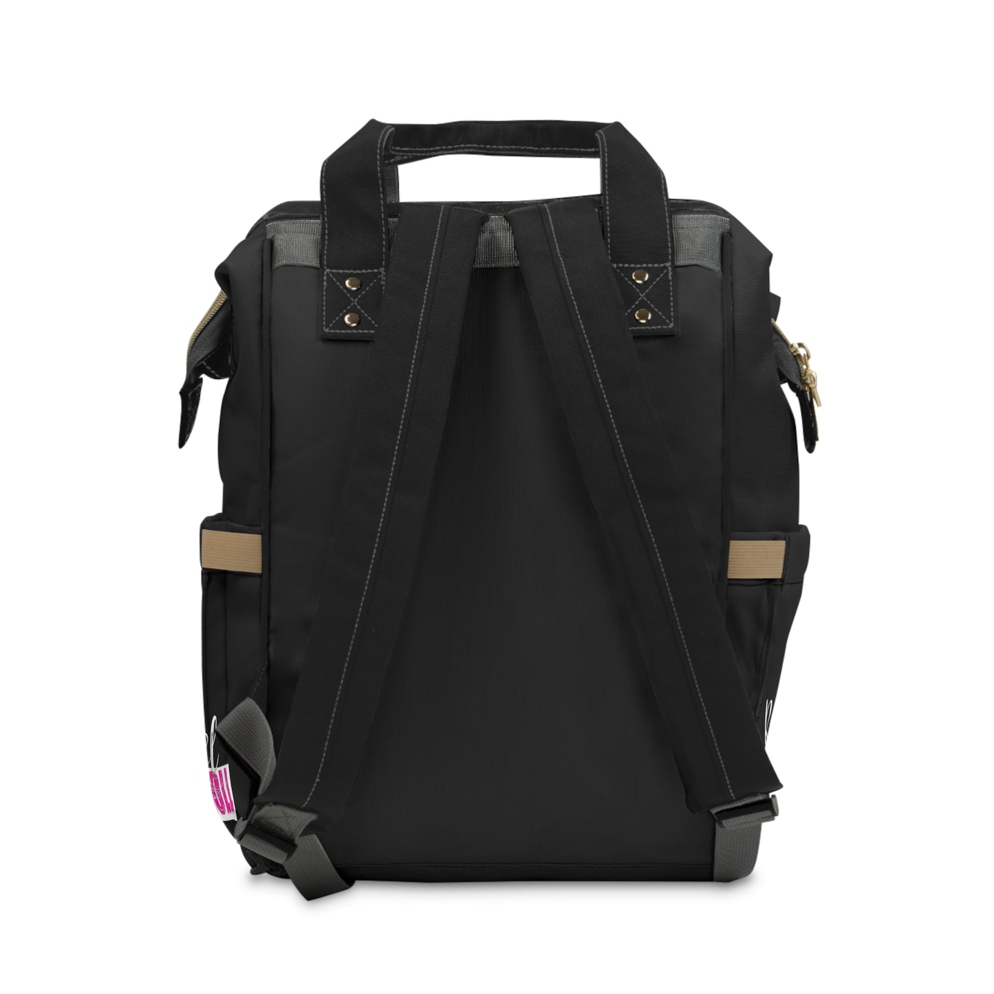 Rebel Ragdoll LOGO Backpack (Pink & Black)