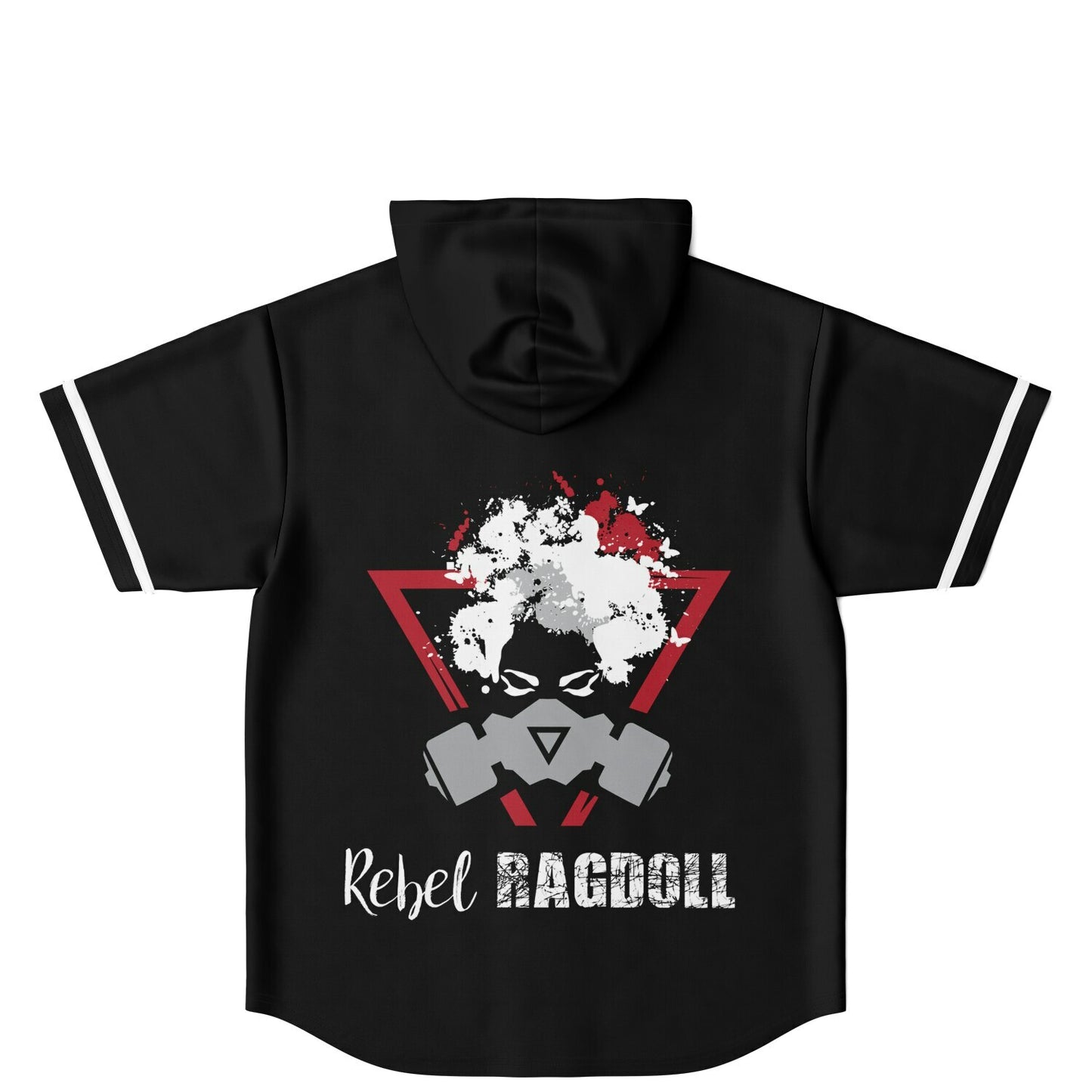 Afro Dystopia Hooded Baseball Jersey