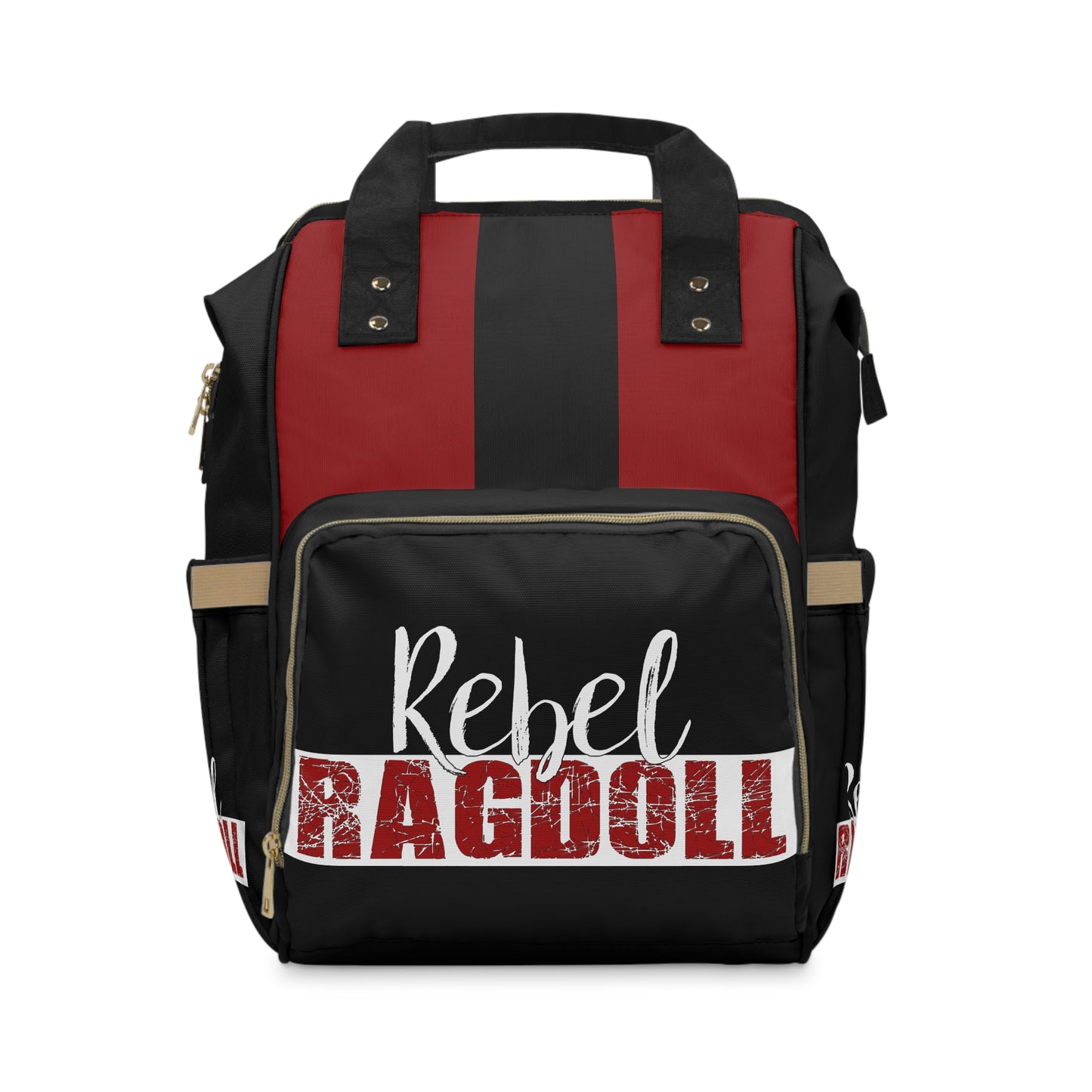 Rebel Ragdoll LOGO Backpack (Red & Black)