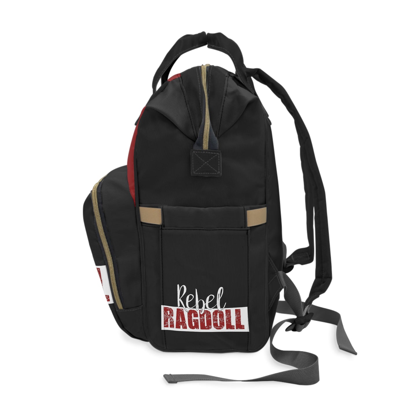 Rebel Ragdoll LOGO Backpack (Red & Black)