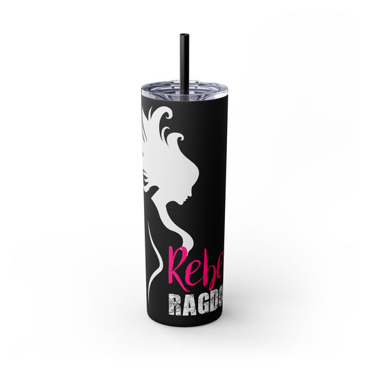 Rebel Ragdoll ICON Skinny Tumbler with Straw, 20oz