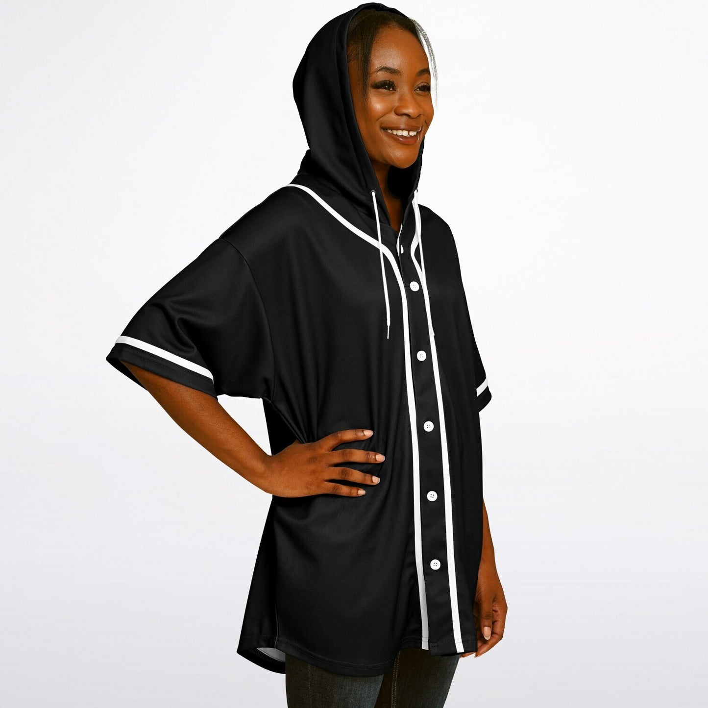 B-Badass Hooded Baseball Jersey