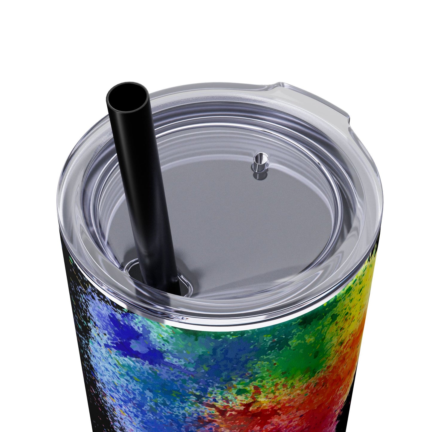 B-Badass Skinny Tumbler with Straw, 20oz