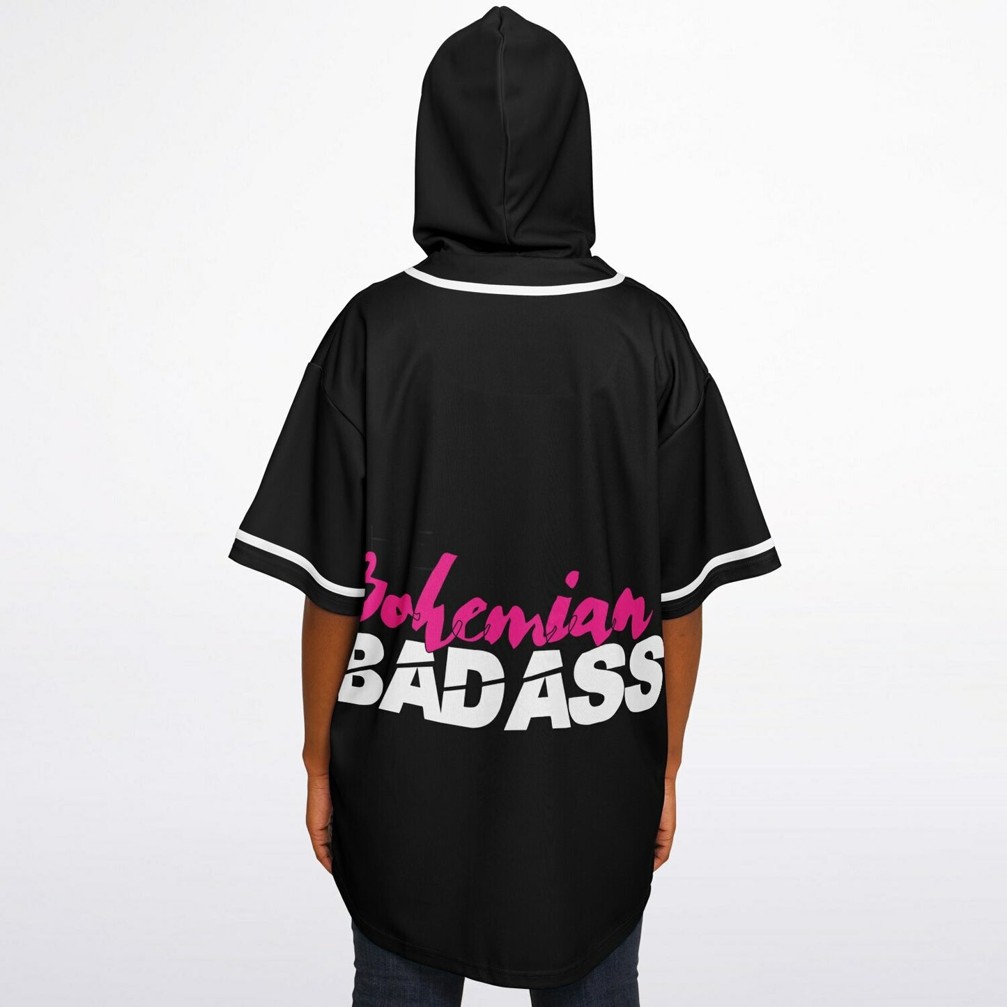 B-Badass Hooded Baseball Jersey