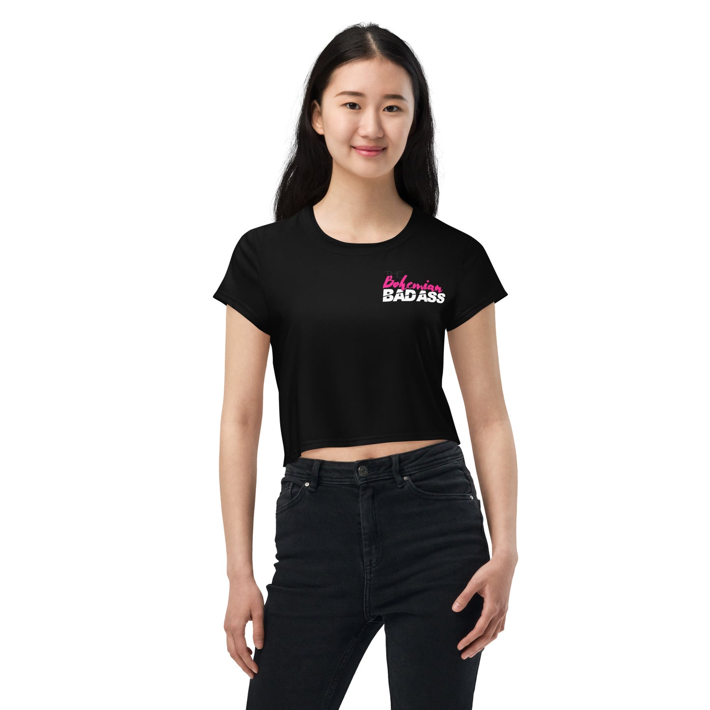 B-Badass Crop Tee (w/ Logo Back Print)