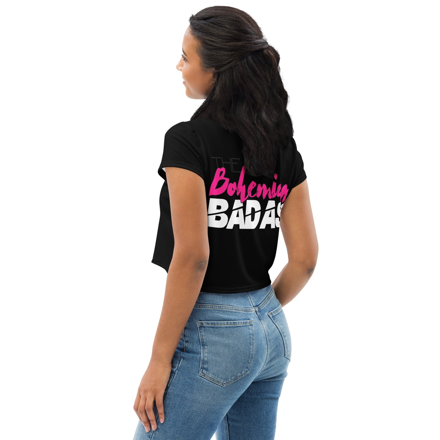 B-Badass Crop Tee (w/ Logo Back Print)