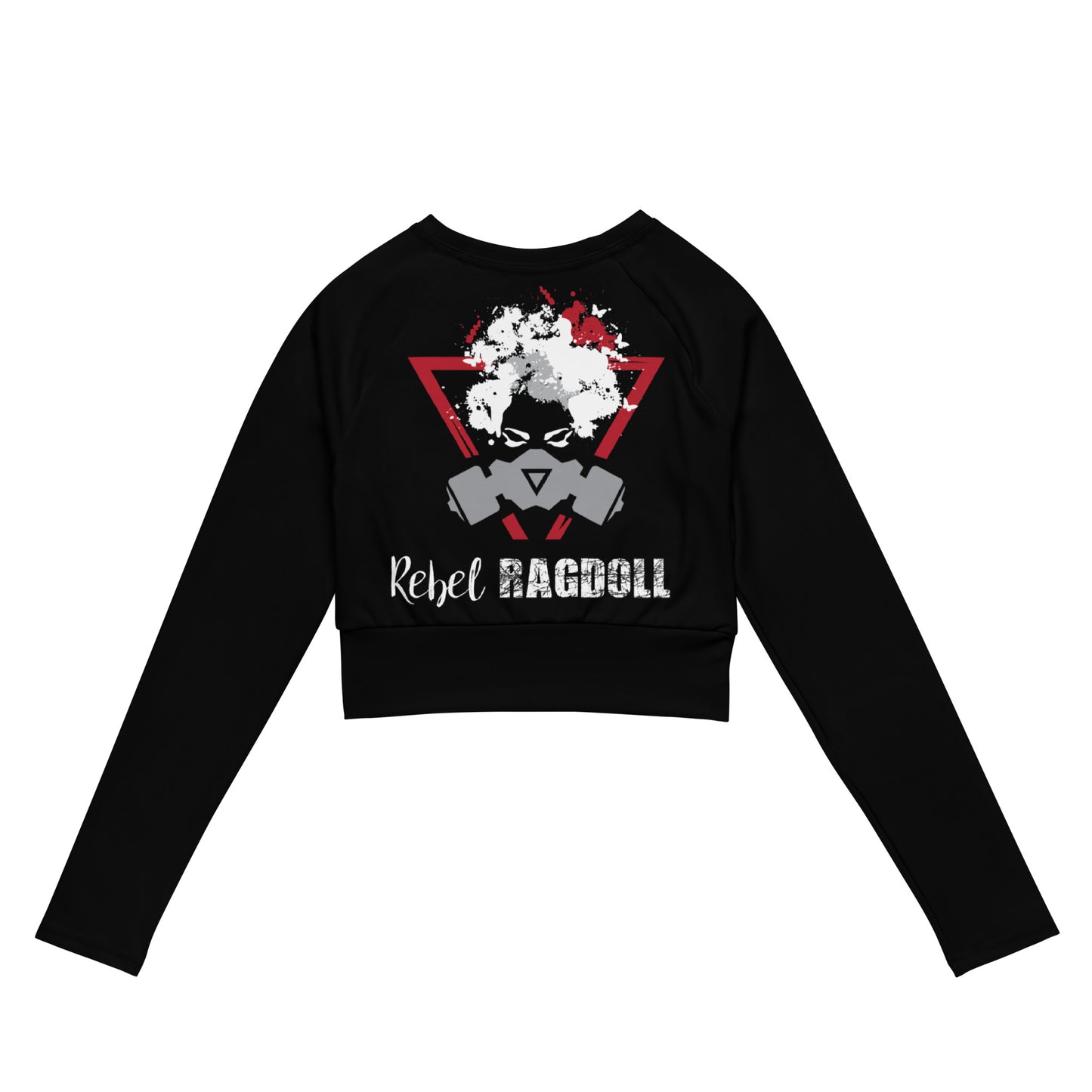 Afro Dystopia Long-Sleeve Crop Top