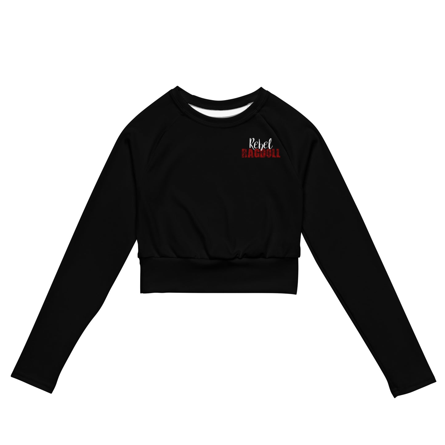 Afro Dystopia Long-Sleeve Crop Top