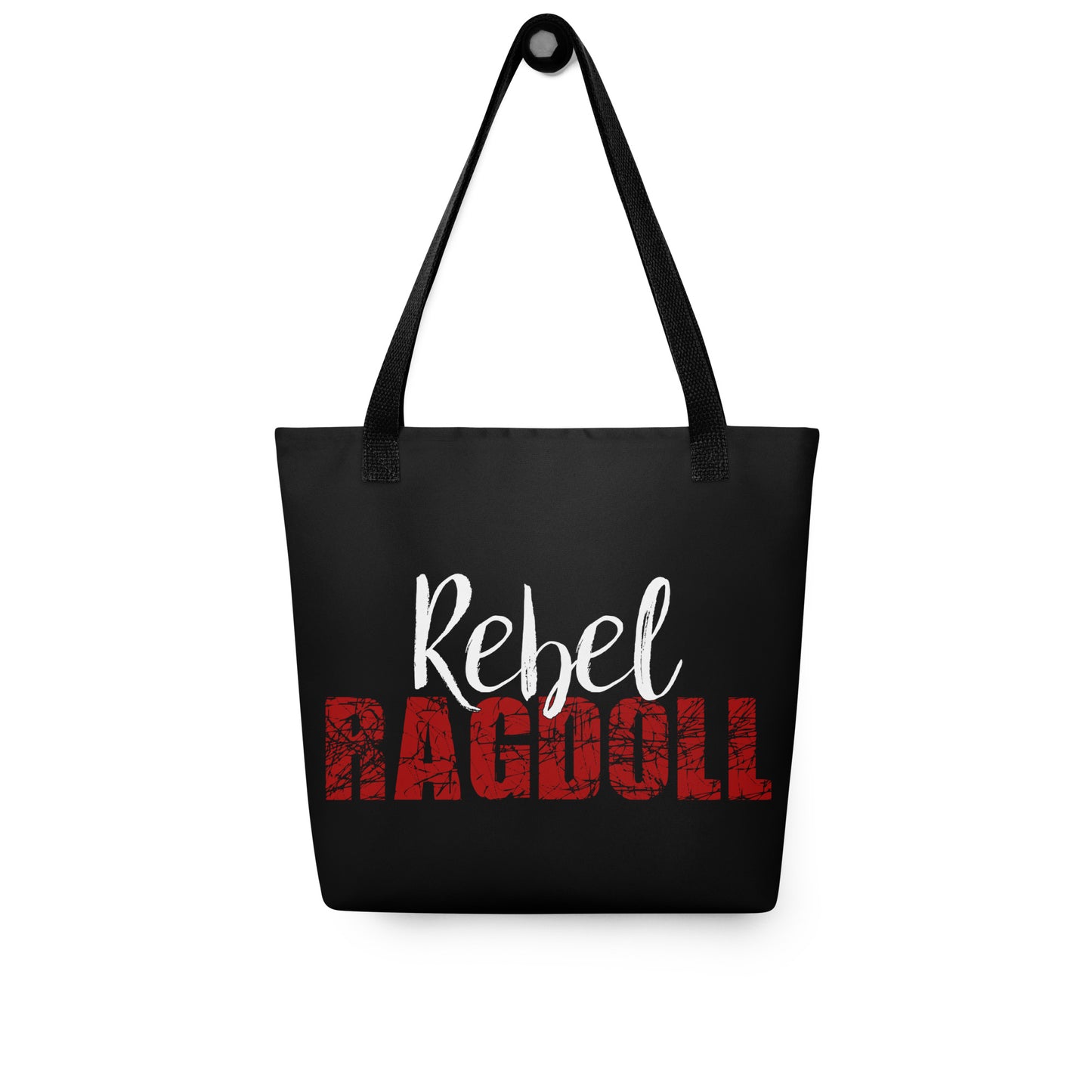 Rebel Ragdoll LOGO Tote Bag (Red & White)