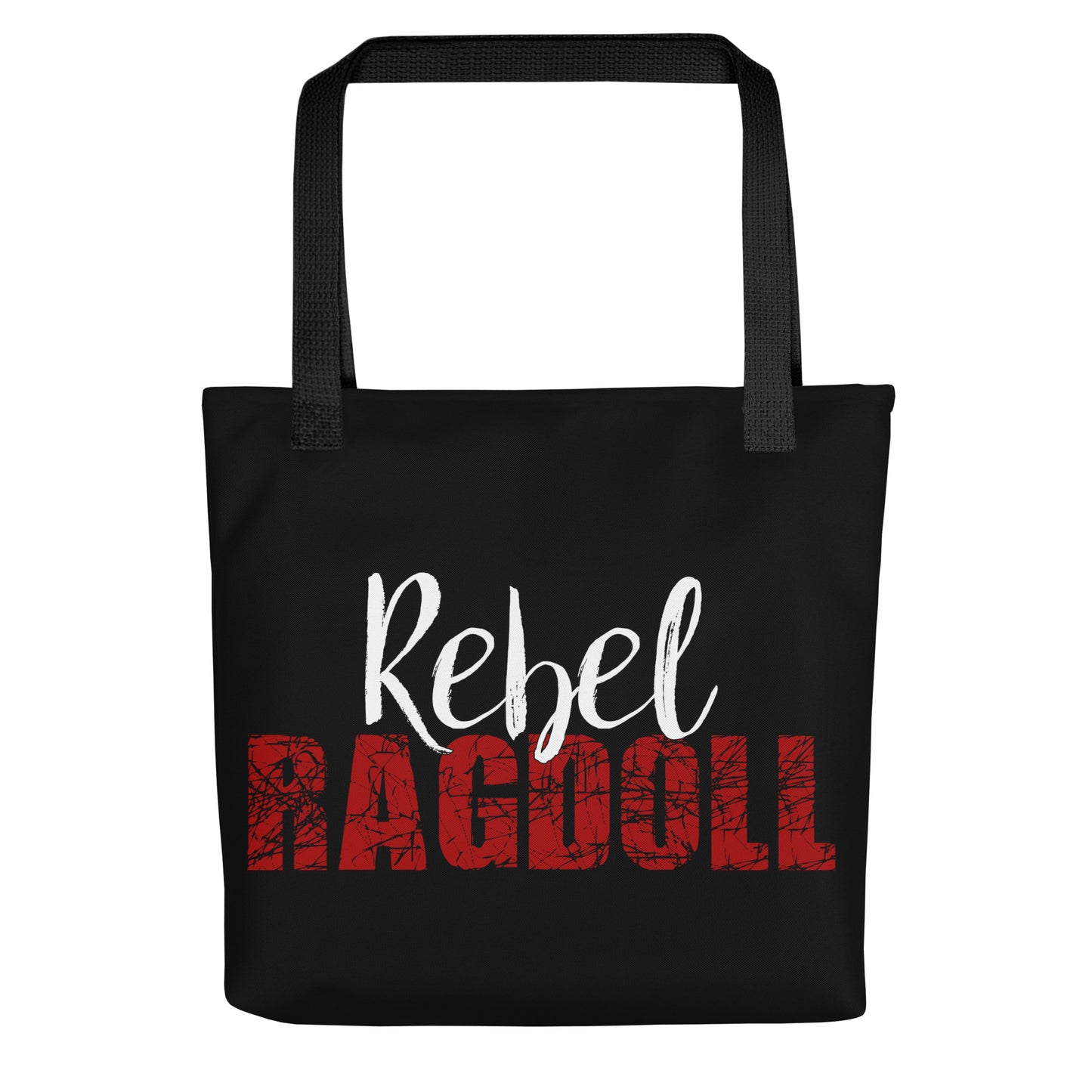 Rebel Ragdoll LOGO Tote Bag (Red & White)