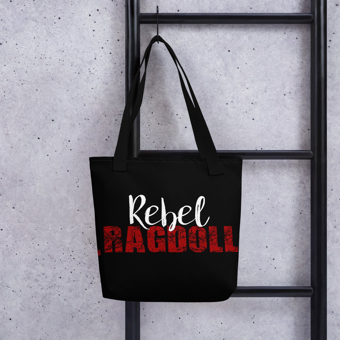 Rebel Ragdoll LOGO Tote Bag (Red & White)