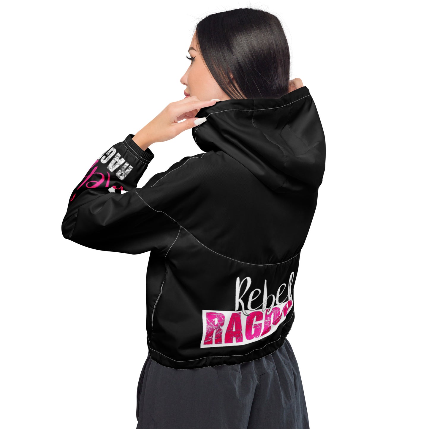 Rebel Ragdoll ICON Women’s Cropped Windbreaker