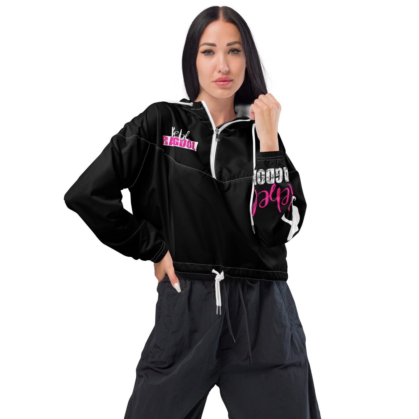 Rebel Ragdoll ICON Women’s Cropped Windbreaker