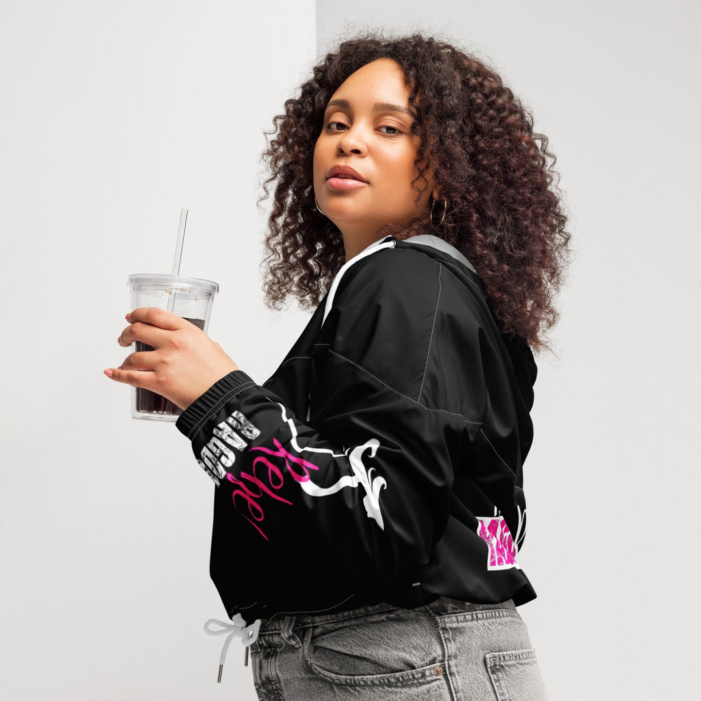 Rebel Ragdoll ICON Women’s Cropped Windbreaker