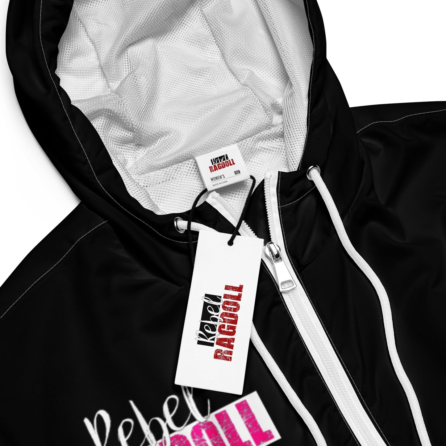 Rebel Ragdoll ICON Women’s Cropped Windbreaker