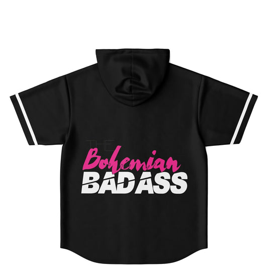 B-Badass Hooded Baseball Jersey