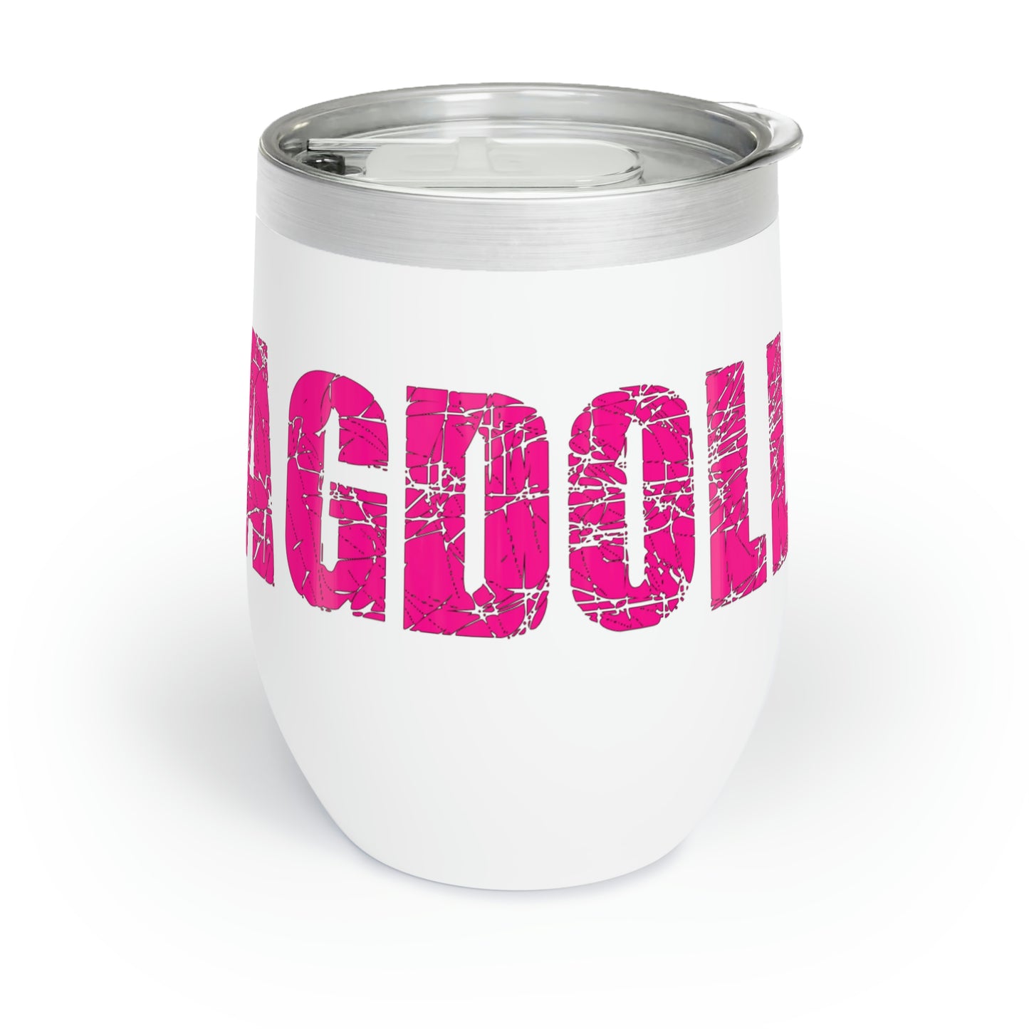 Rebel Ragdoll Chill Wine Tumbler (Pink & White)