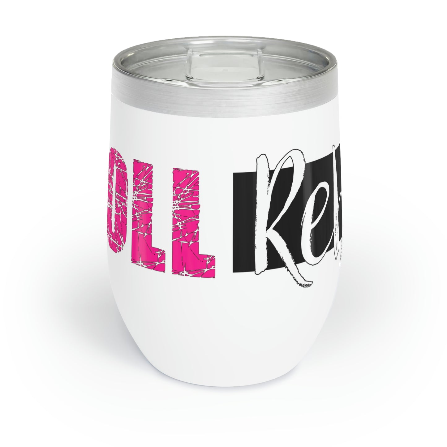 Rebel Ragdoll Chill Wine Tumbler (Pink & White)