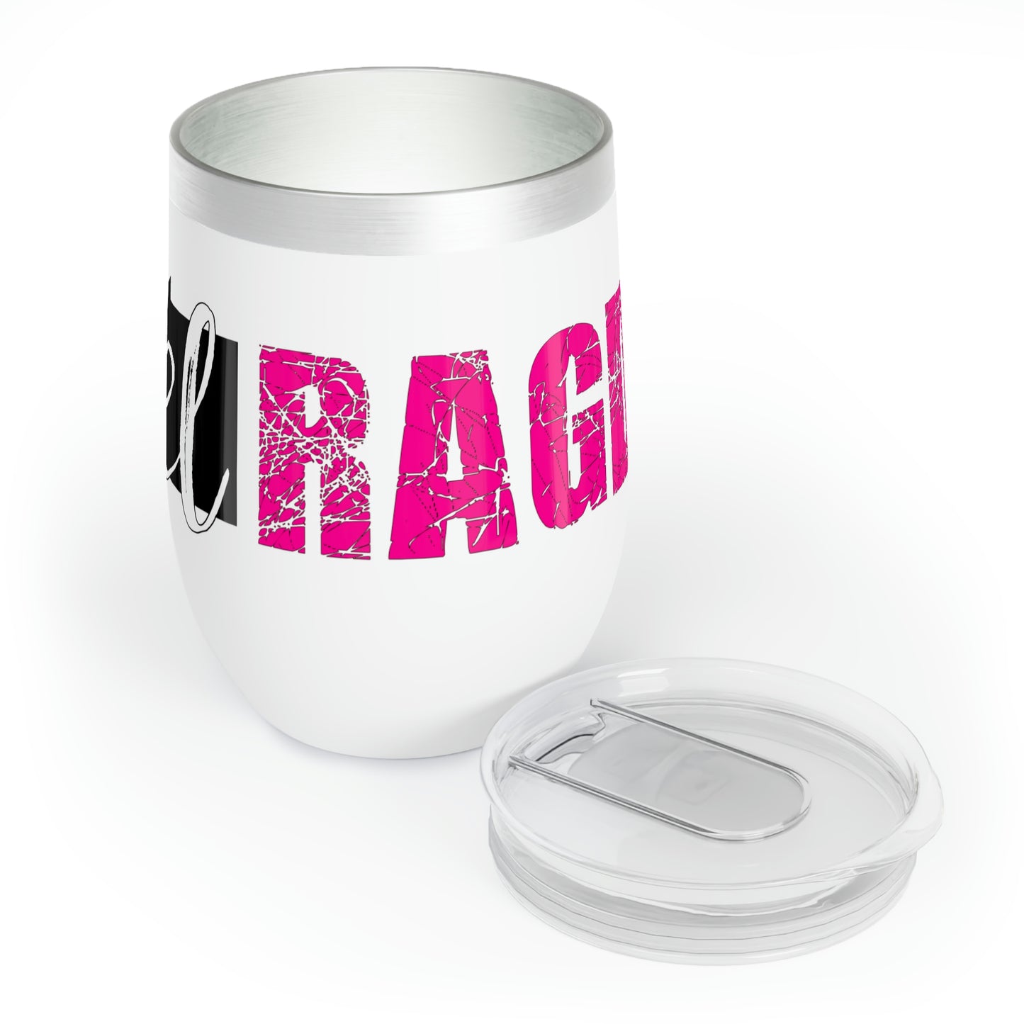 Rebel Ragdoll Chill Wine Tumbler (Pink & White)