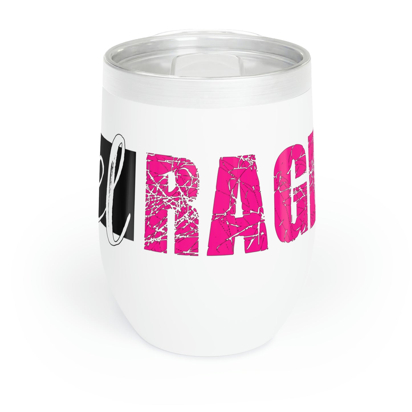 Rebel Ragdoll Chill Wine Tumbler (Pink & White)