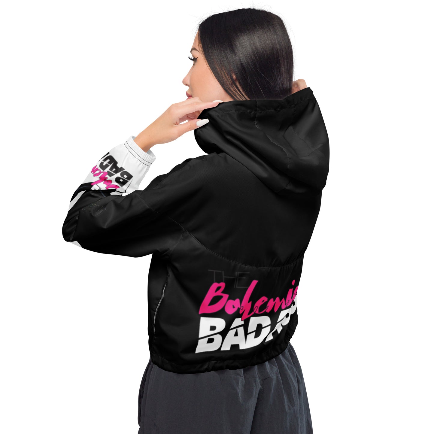 B-Badass Women’s Cropped Windbreaker