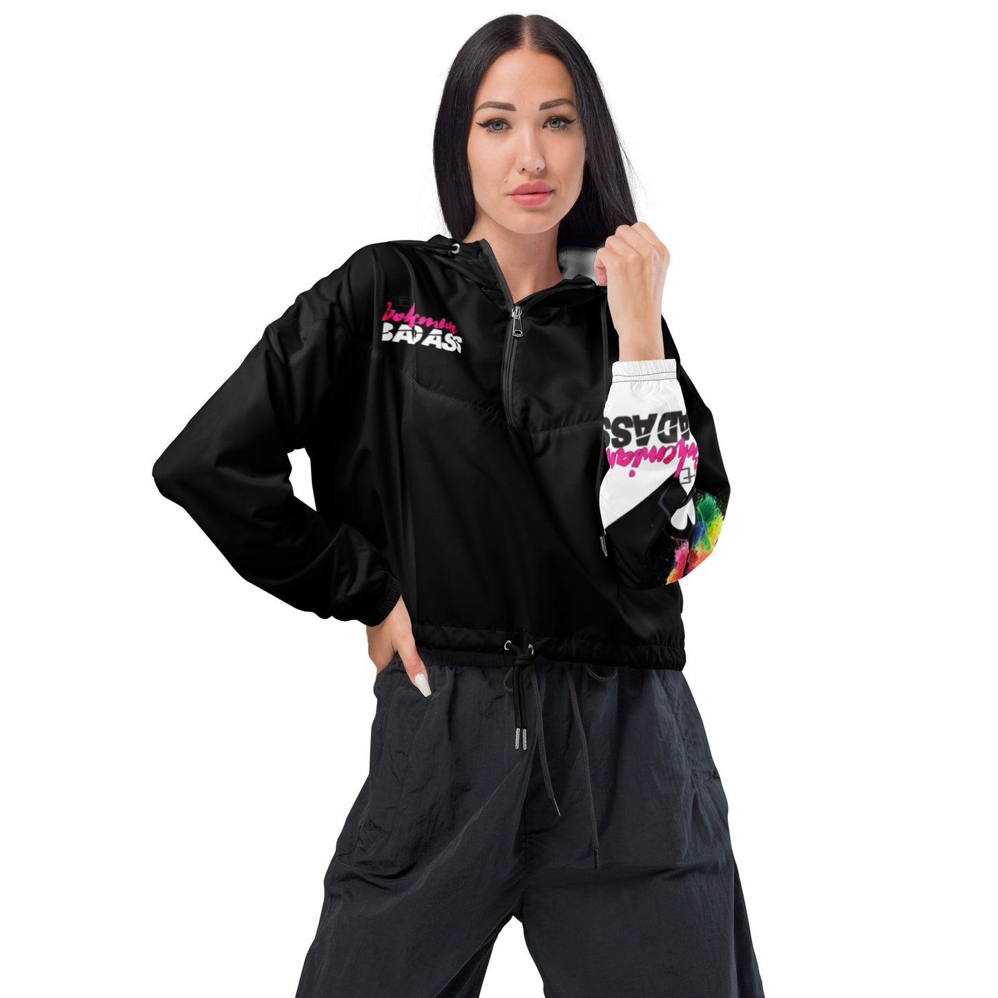 B-Badass Women’s Cropped Windbreaker