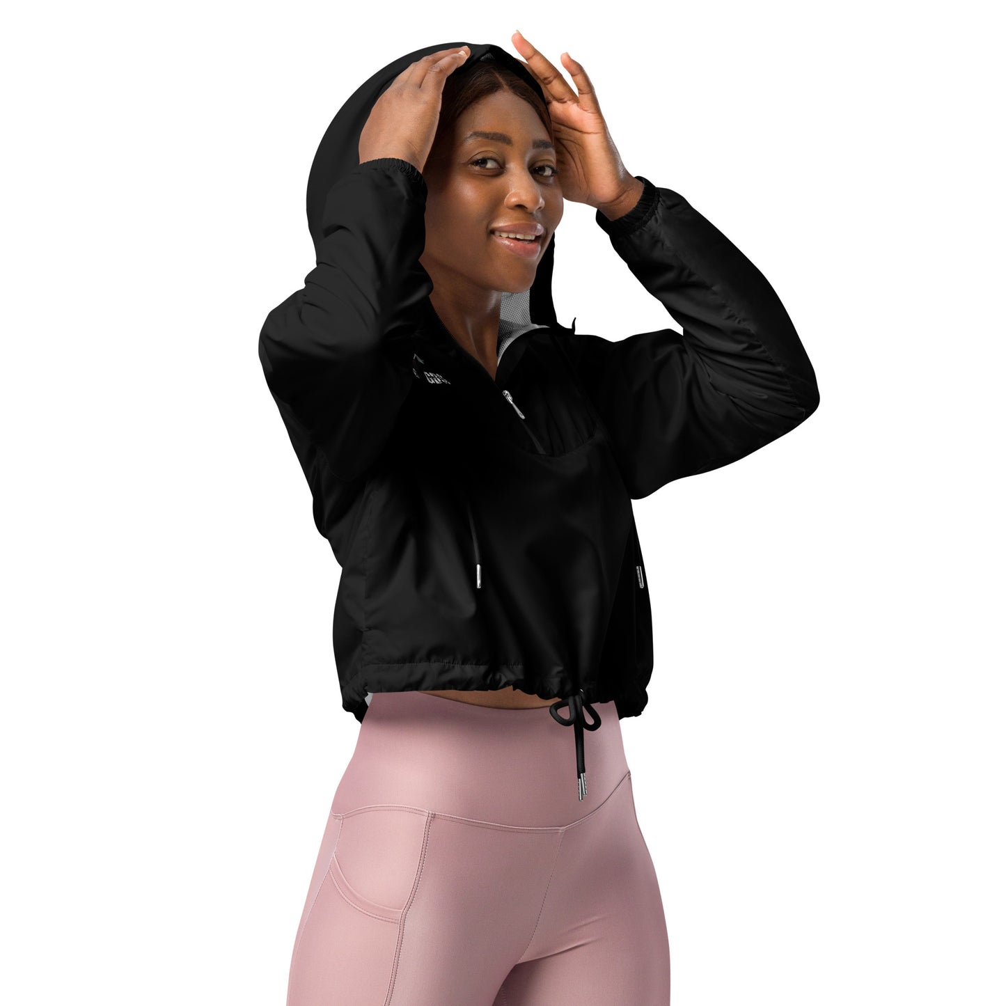 Afro Dystopia Women’s Cropped Windbreaker