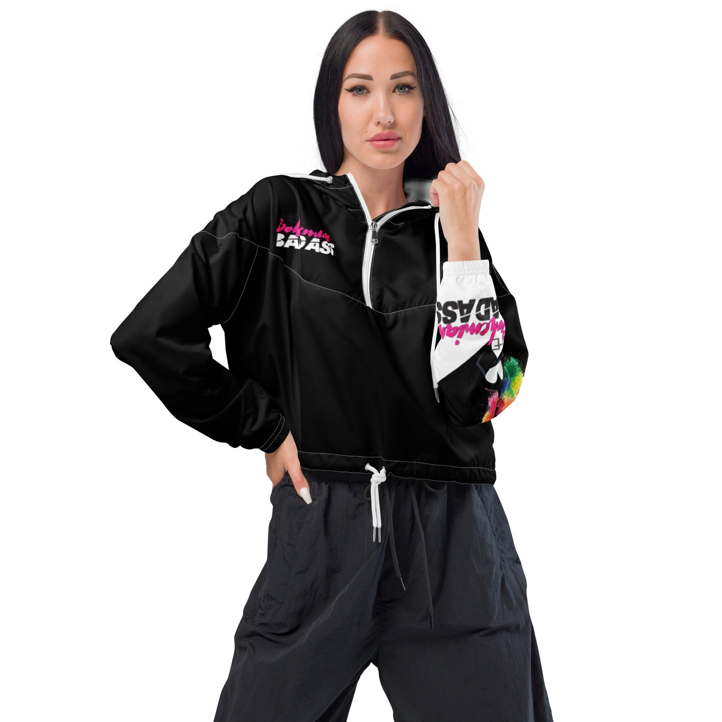 B-Badass Women’s Cropped Windbreaker