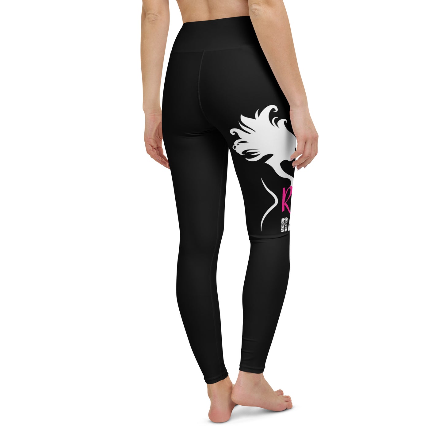 Rebel Ragdoll ICON Yoga Leggings (Pink & White)