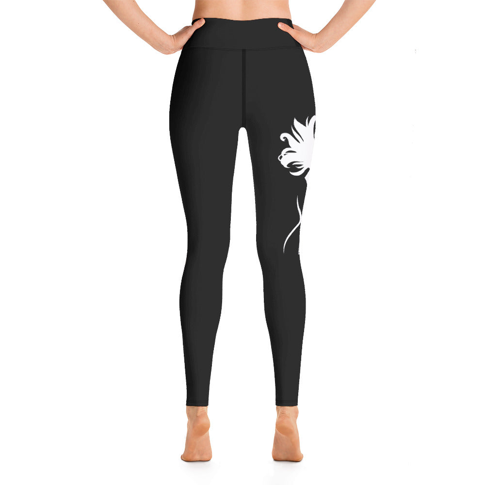 Rebel Ragdoll ICON Yoga Leggings (Pink & White)