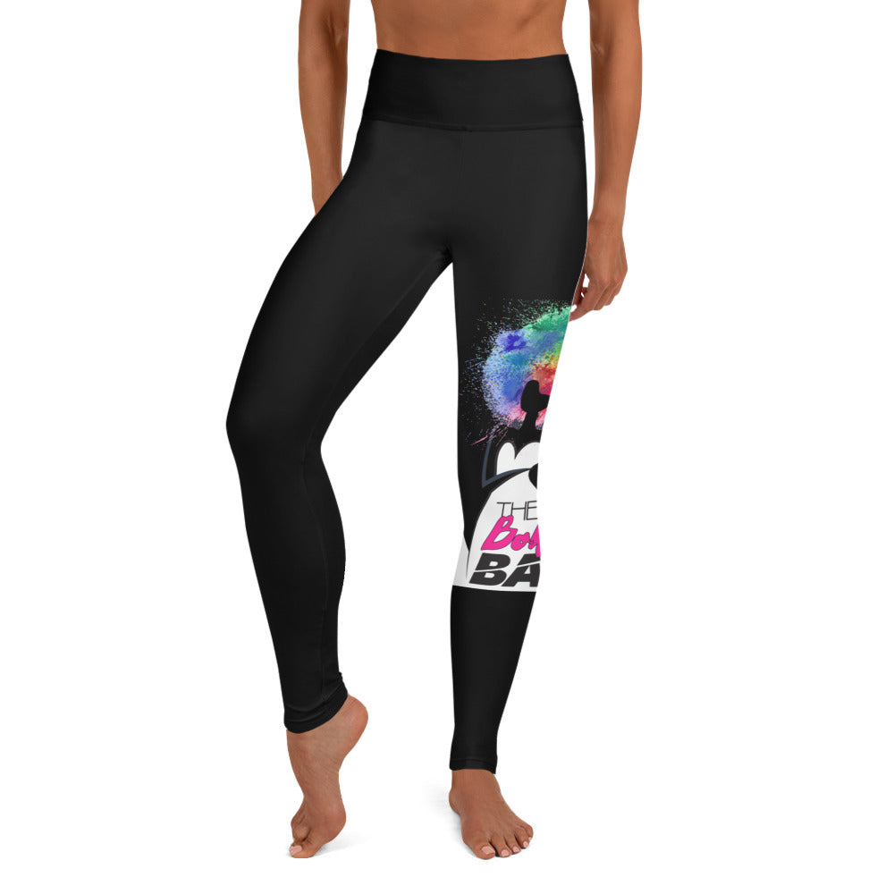 B-Badass Yoga Leggings (White Band)