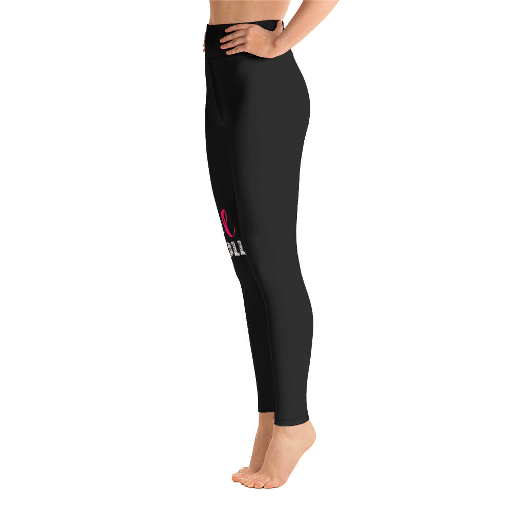 Rebel Ragdoll ICON Yoga Leggings (Pink & White)