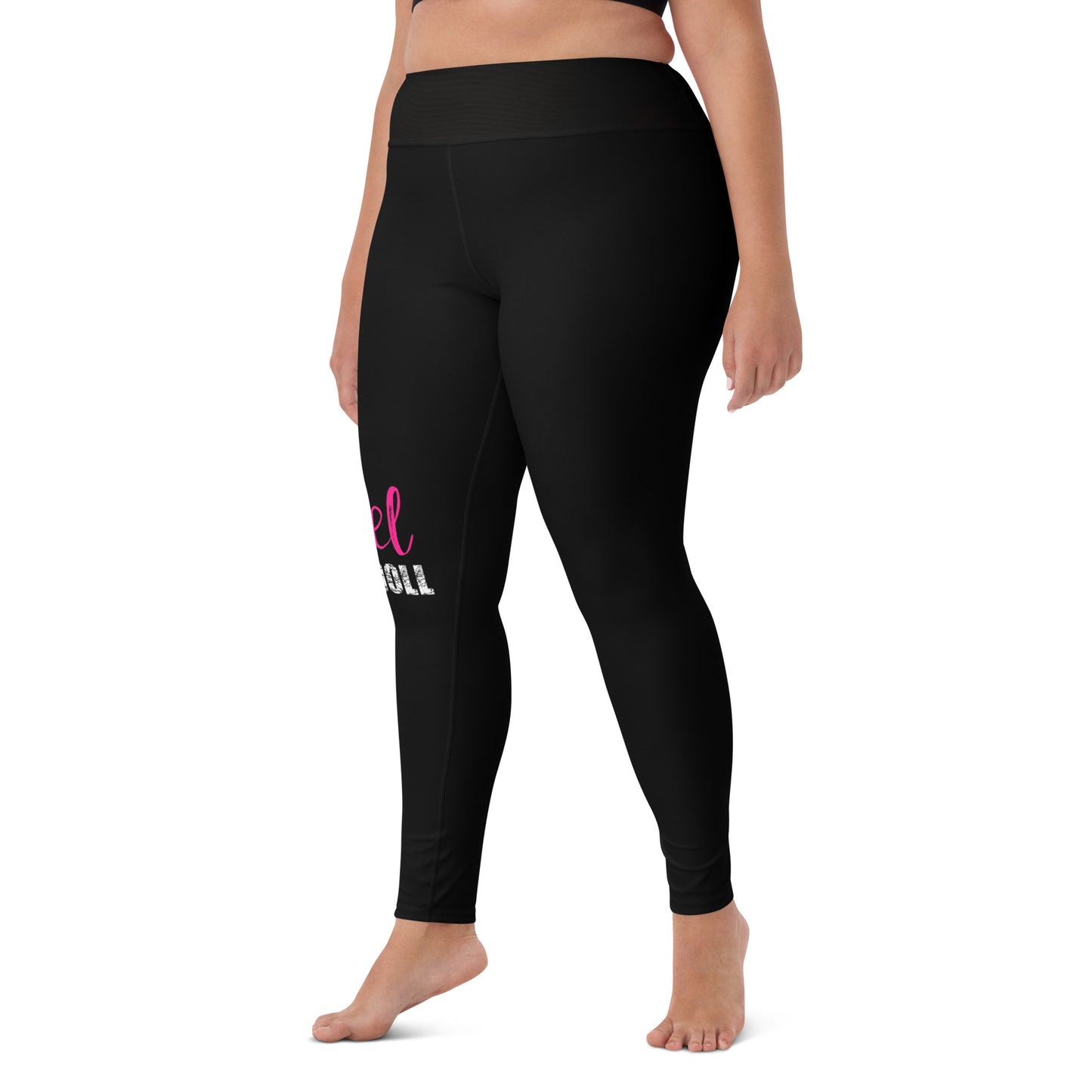 Rebel Ragdoll ICON Yoga Leggings (Pink & White)