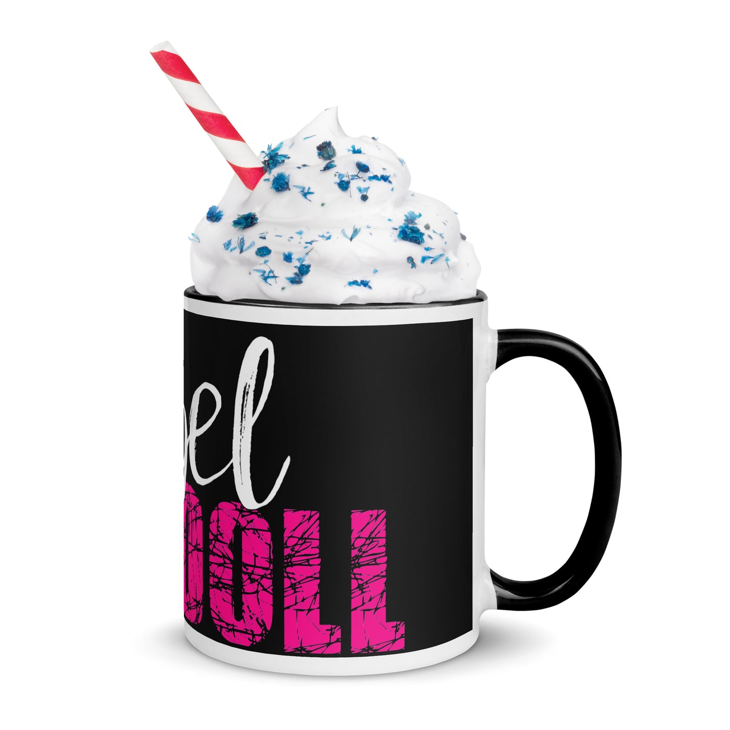 Rebel Ragdoll Mug (All Black & Pink)